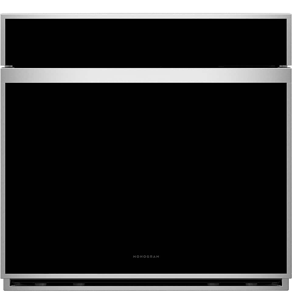 Alt View 13. Monogram - Minimalist 30" Built-In Single Electric Convection Wall Oven with No-Preheat Air Fry - Stainless Steel.