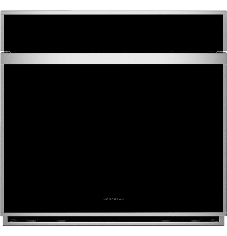 Alt View 13. Monogram - Minimalist 30" Built-In Single Electric Convection Wall Oven with No-Preheat Air Fry - Stainless Steel.