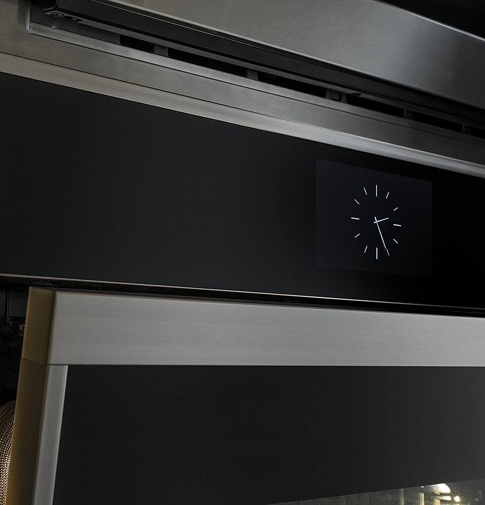 Alt View 16. Monogram - Minimalist 30" Built-In Single Electric Convection Wall Oven with No-Preheat Air Fry - Stainless Steel.