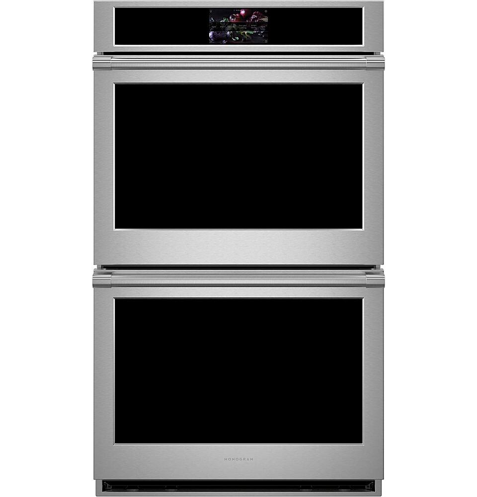 Monogram - Statement 30" Built-In Double Electric Convection Wall Oven with No-Preheat Air Fry and Precision Cooking - Stainless Steel
