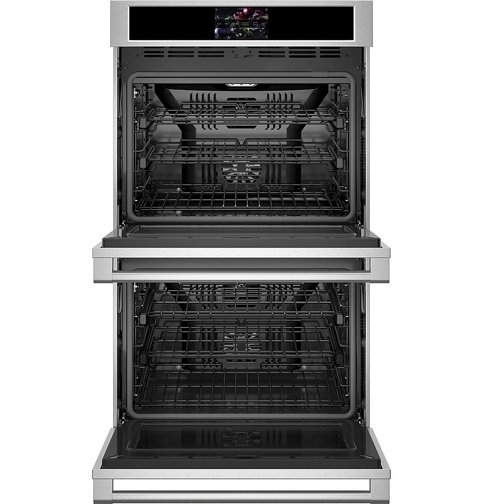 Alt View 11. Monogram - Statement 30" Built-In Double Electric Convection Wall Oven with No-Preheat Air Fry - Stainless Steel.