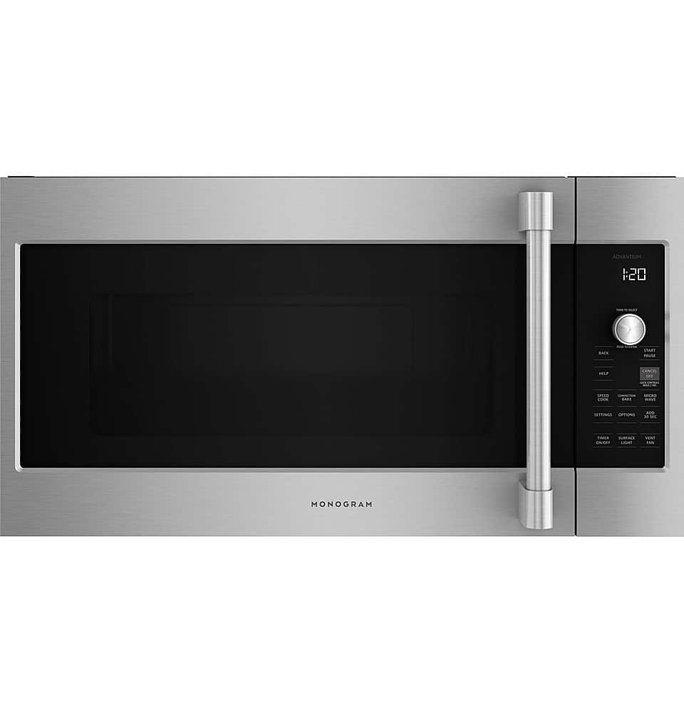 Monogram - Advantium 30" Built-In Single Electric Convection Wall Oven with 5-in-1 with Advantium Technology - Stainless Steel - Front_Zoom