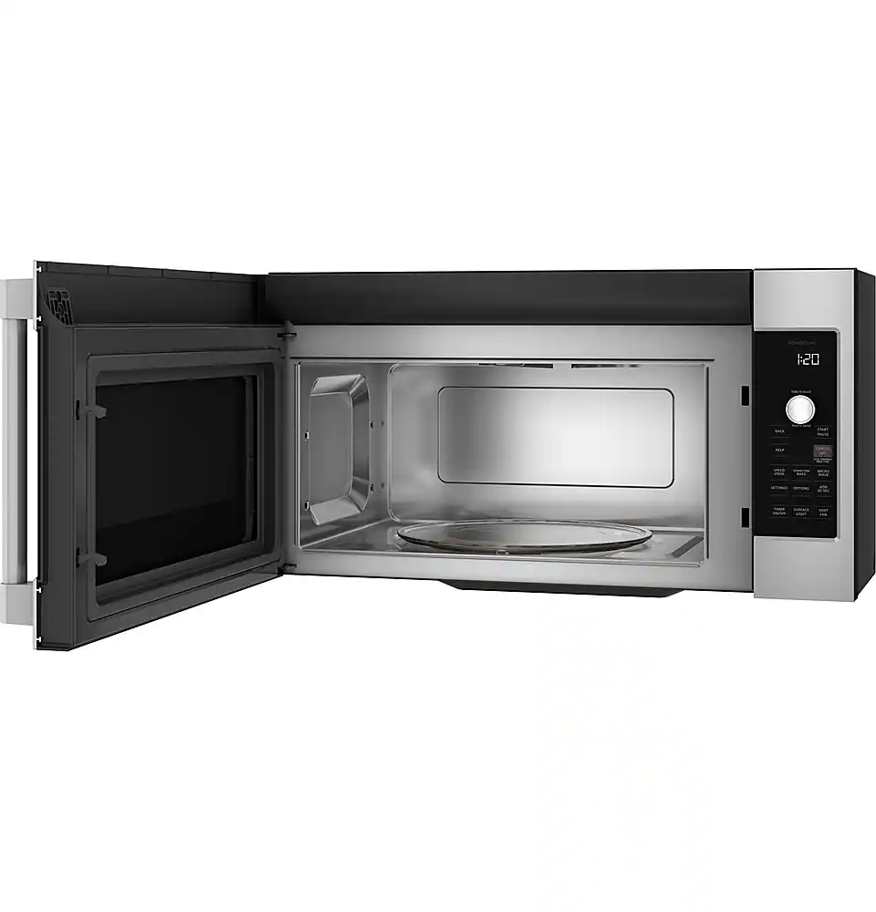 Alt View 11. Monogram - Advantium 30" Built-In Single Electric Convection Wall Oven - Stainless Steel.