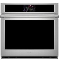 Monogram - Statement 30" Built-In Single Electric Convection Wall Oven with No-Preheat Air Fry - Stainless steel - Front_Zoom