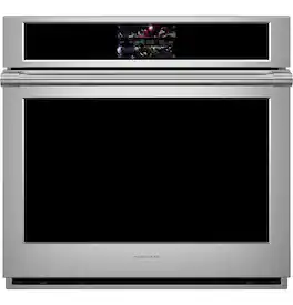 Monogram - Statement 30" Built-In Single Electric Convection Wall Oven with No-Preheat Air Fry and Voice Control - Stainless Steel