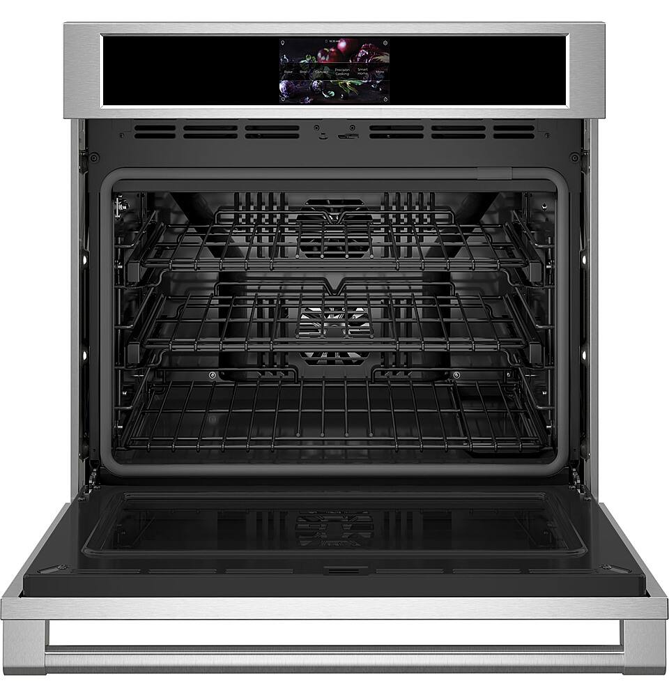 Alt View 11. Monogram - Statement 30" Built-In Single Electric Convection Wall Oven with No-Preheat Air Fry - Stainless Steel.