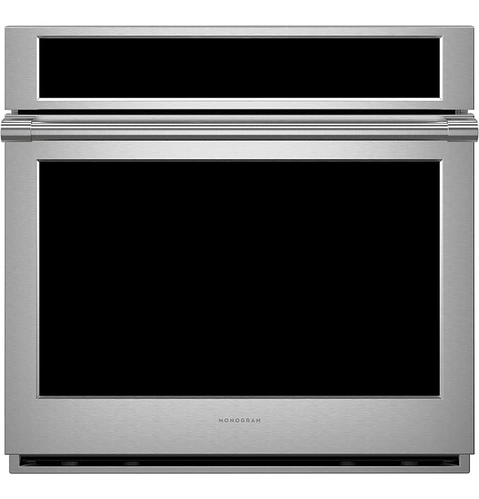 Alt View 13. Monogram - Statement 30" Built-In Single Electric Convection Wall Oven with No-Preheat Air Fry - Stainless Steel.