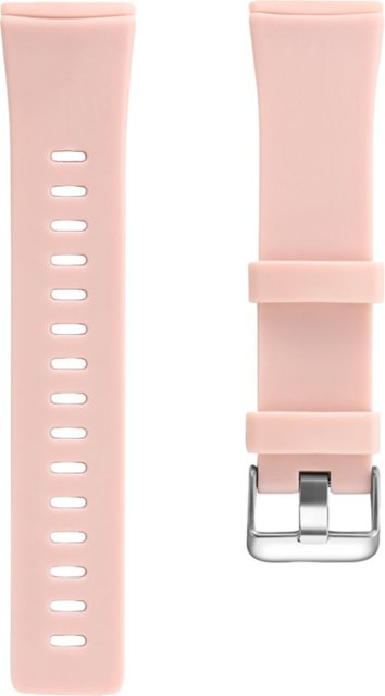 Angle Zoom. Modal™ - Silicone Watch Band for Fitbit Versa 3 and Fitbit Sense - Sandy Pink.