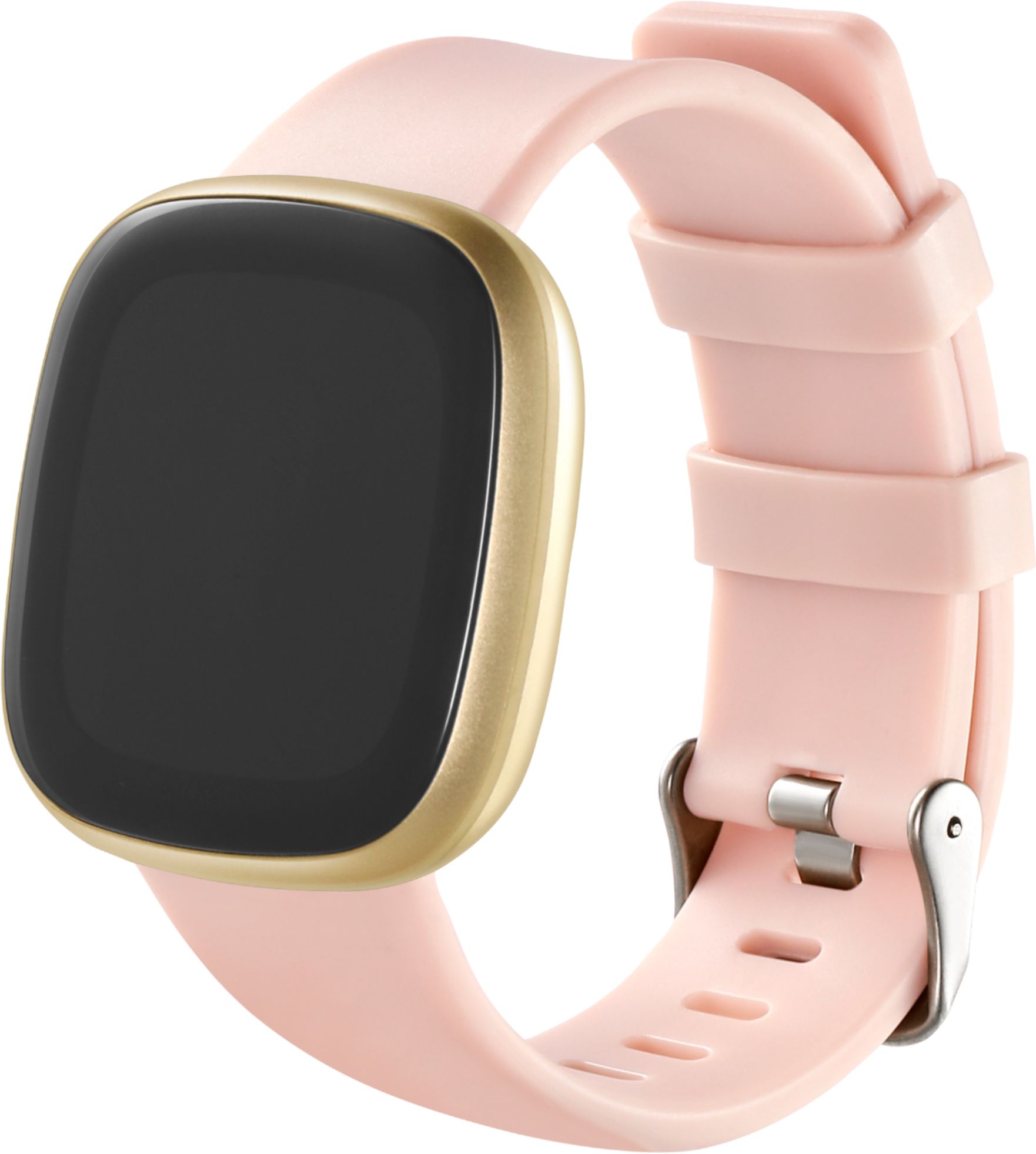 Comprar Fitbit Versa 3 40 mm oro con correa de silicona rosa [Wifi] barato  reacondicionado