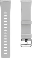 Modal™ - Silicone Watch Band for Fitbit Versa 3 and Fitbit Sense - Stone gray - Angle_Zoom