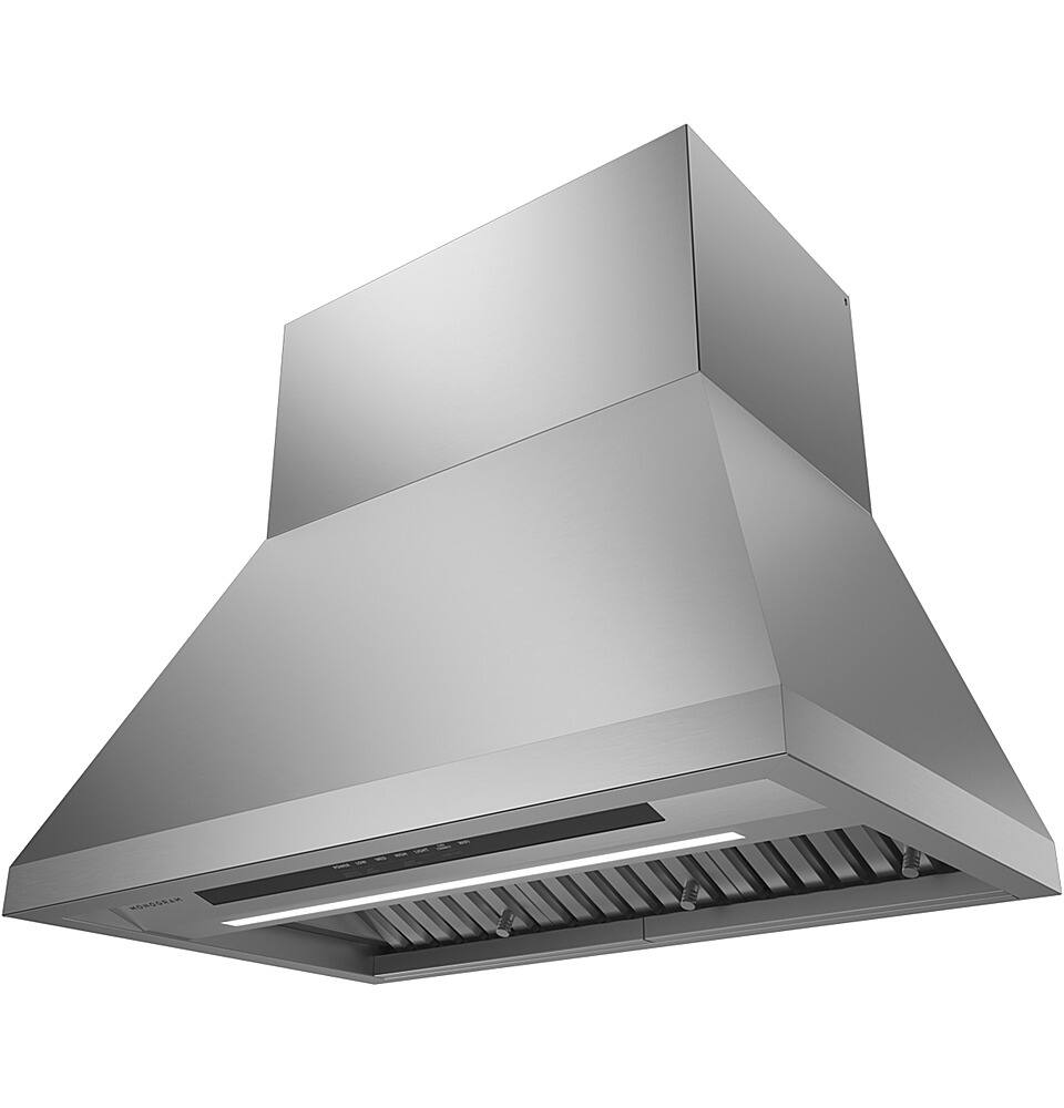 Monogram 36 inches Externally Vented Wall Range Hood Stainless Steel