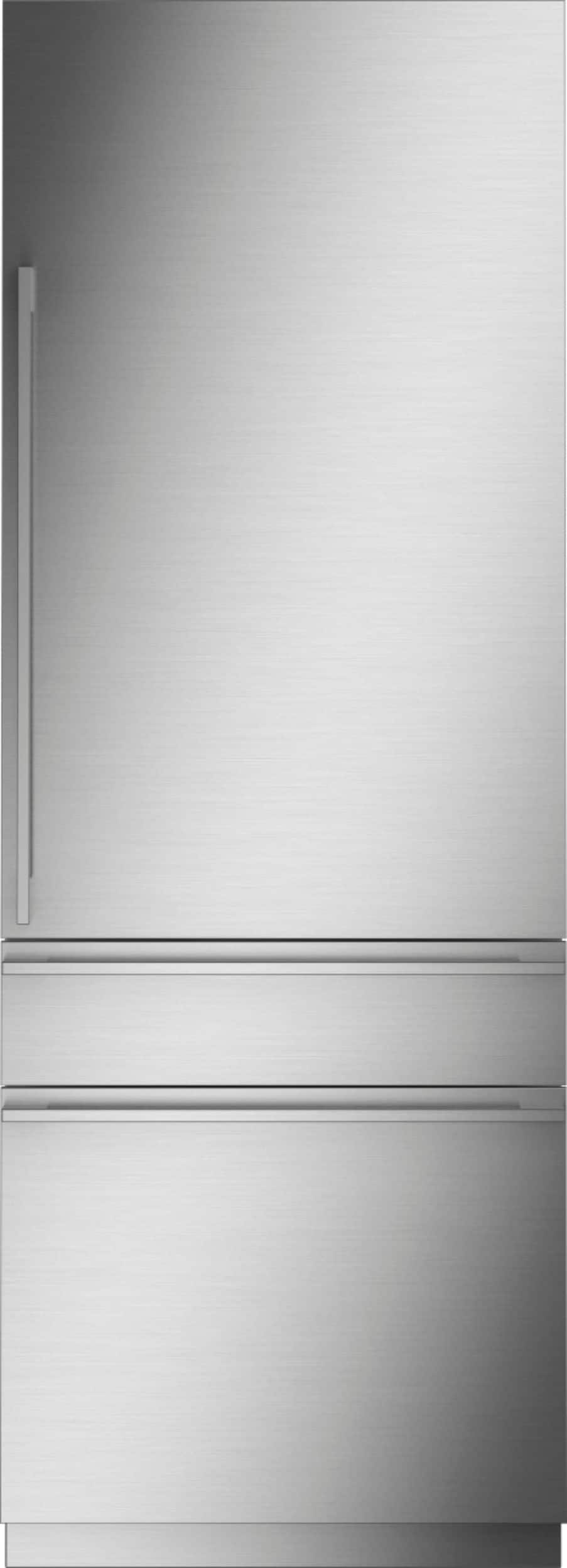 Monogram - 14.5 Cu. Ft. Bottom Freezer Built-In Refrigerator with Dual Refrigeration System - Stainless Steel - Front_Zoom
