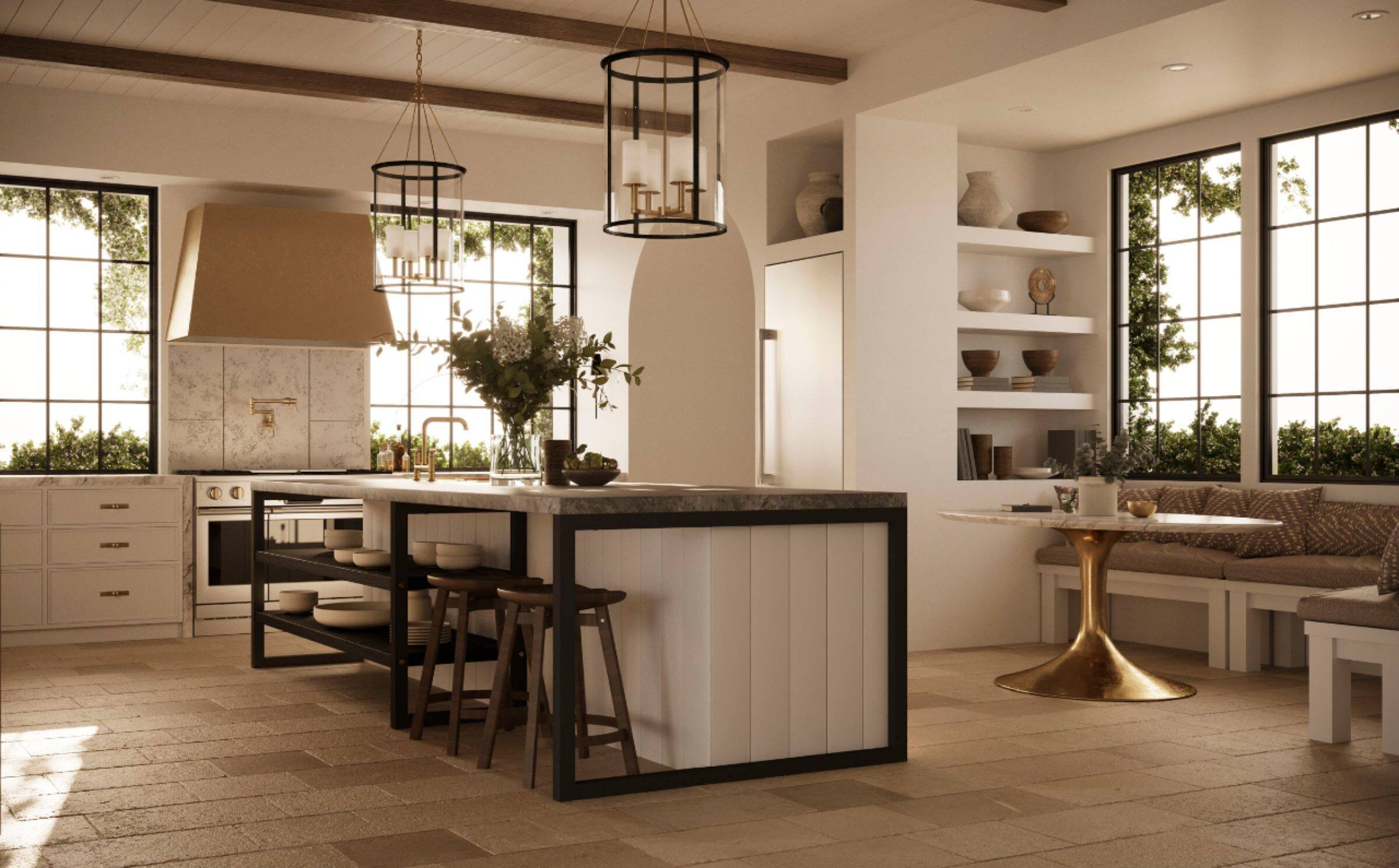 Alt View 15. Monogram - 14.5 Cu. Ft. Bottom Freezer Built-In Refrigerator - Stainless Steel.