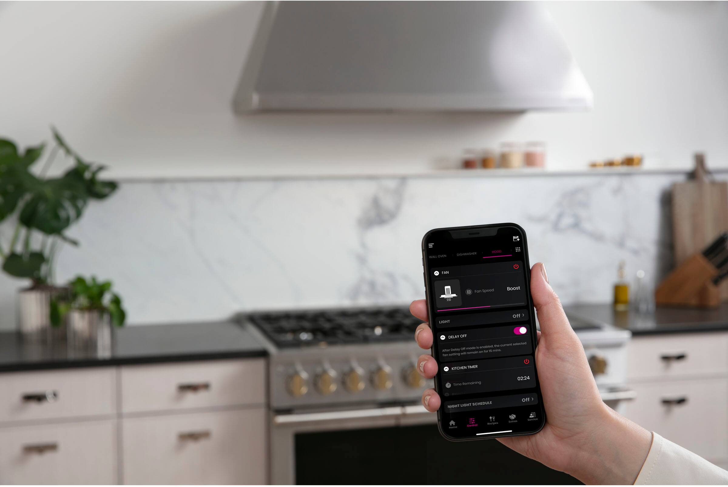 Alt View 20. Monogram - 48" Externally Vented Range Hood - Stainless steel.