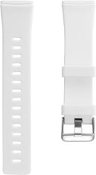 Modal™ - Silicone Watch Band for Fitbit Versa 3 and Fitbit Sense - Pure white - Angle_Zoom
