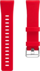 Modal™ - Silicone Watch Band for Fitbit Versa 3 and Fitbit Sense - Red - Angle_Zoom