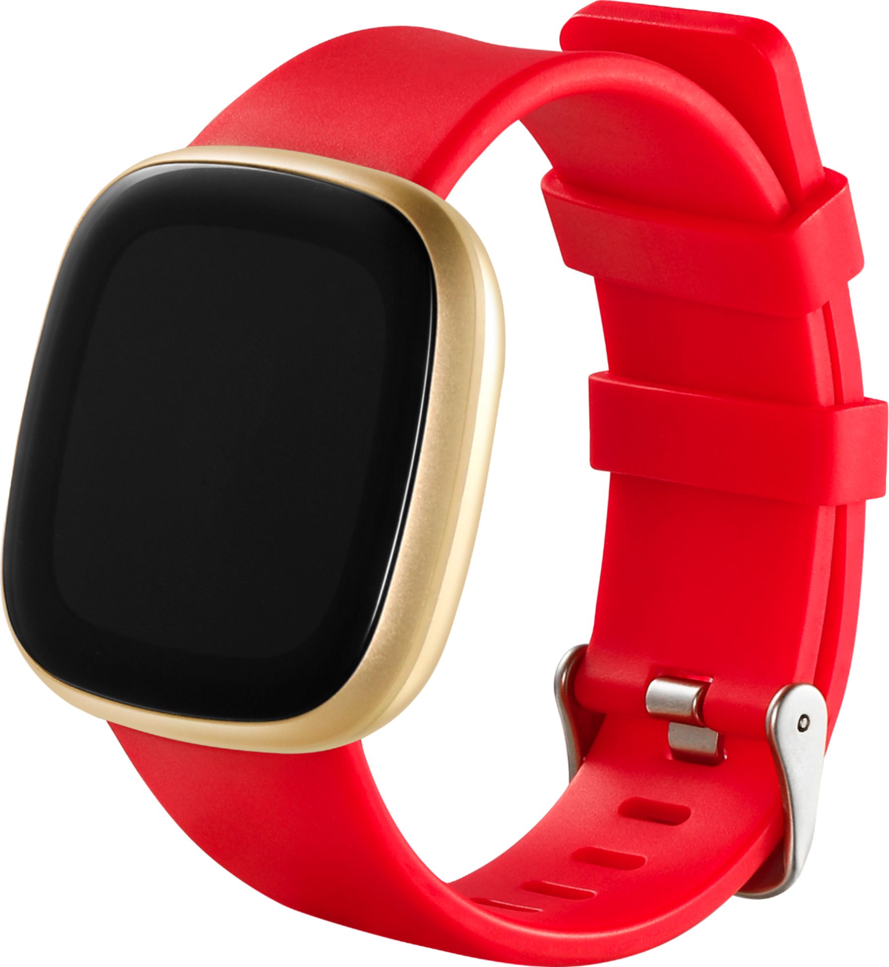 Patronise amme ubetalt Modal™ Silicone Watch Band for Fitbit Versa 3 and Fitbit Sense Red  MD-FV3BSCAR - Best Buy