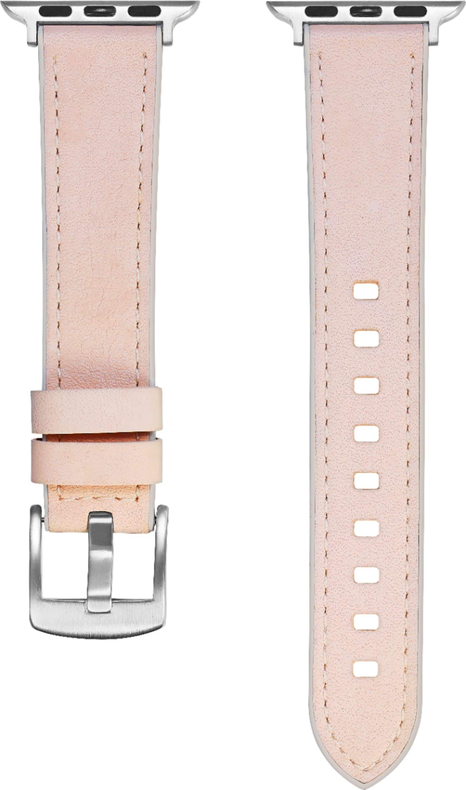 Platinum™ - Horween Leather Band for Apple Watch 38mm, 40mm, 41mm and Apple Watch Series 1-9 - Tan - Angle_Zoom