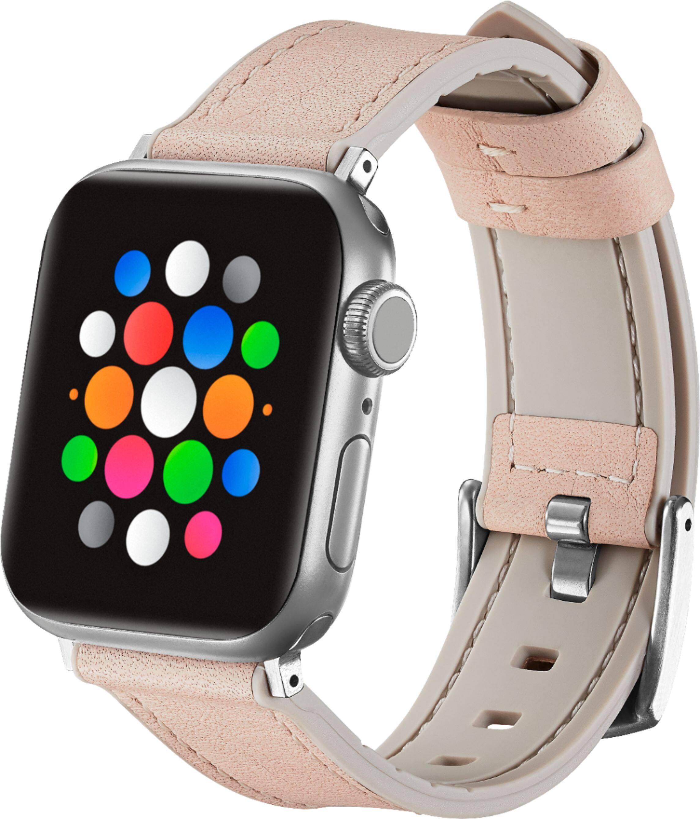 Alt View 12. Platinum™ - Horween Leather Band for Apple Watch 38mm, 40mm, 41mm and Apple Watch Series 1-9 - Tan.