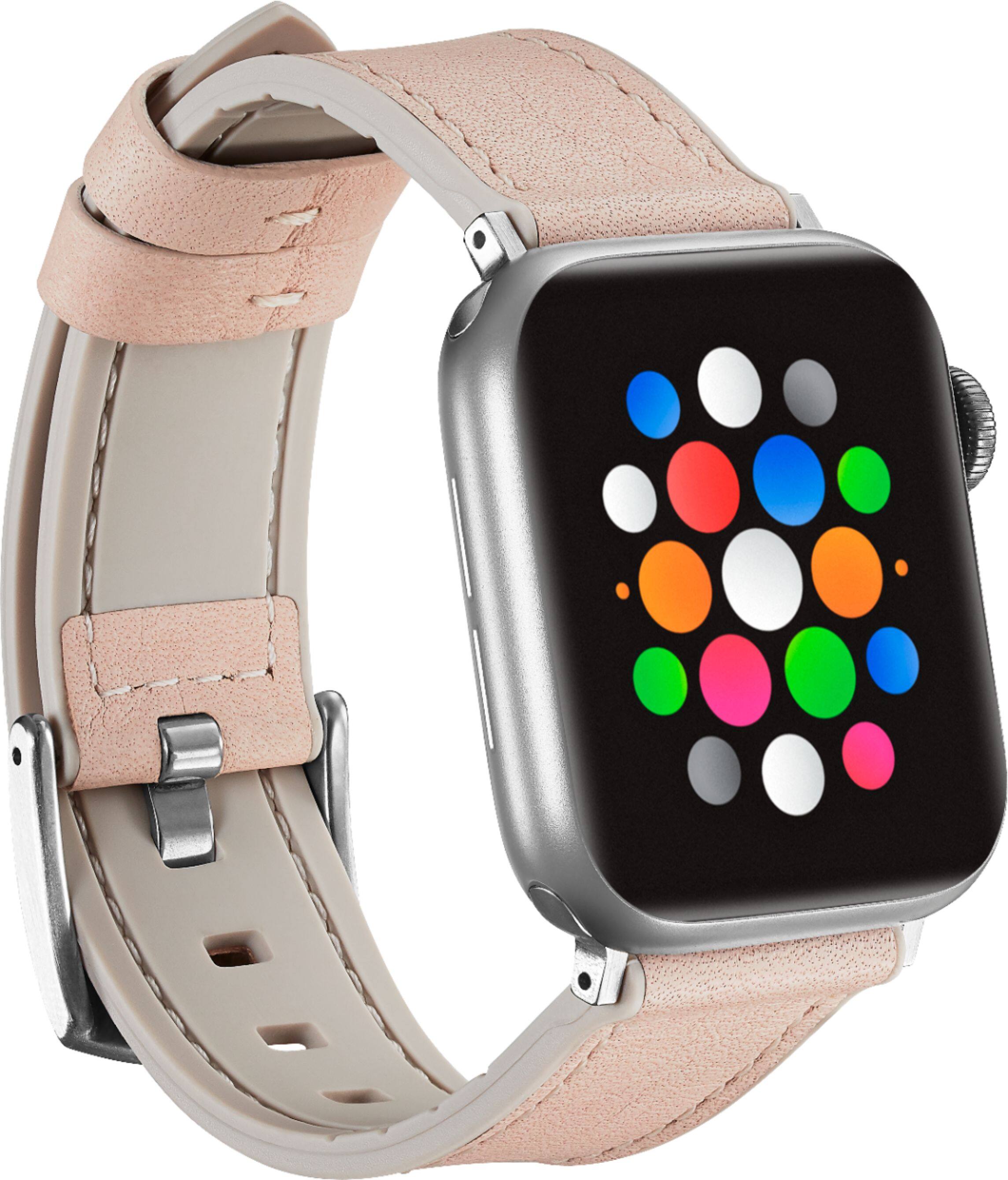 Alt View 13. Platinum™ - Horween Leather Band for Apple Watch 38mm, 40mm, 41mm and Apple Watch Series 1-9 - Tan.