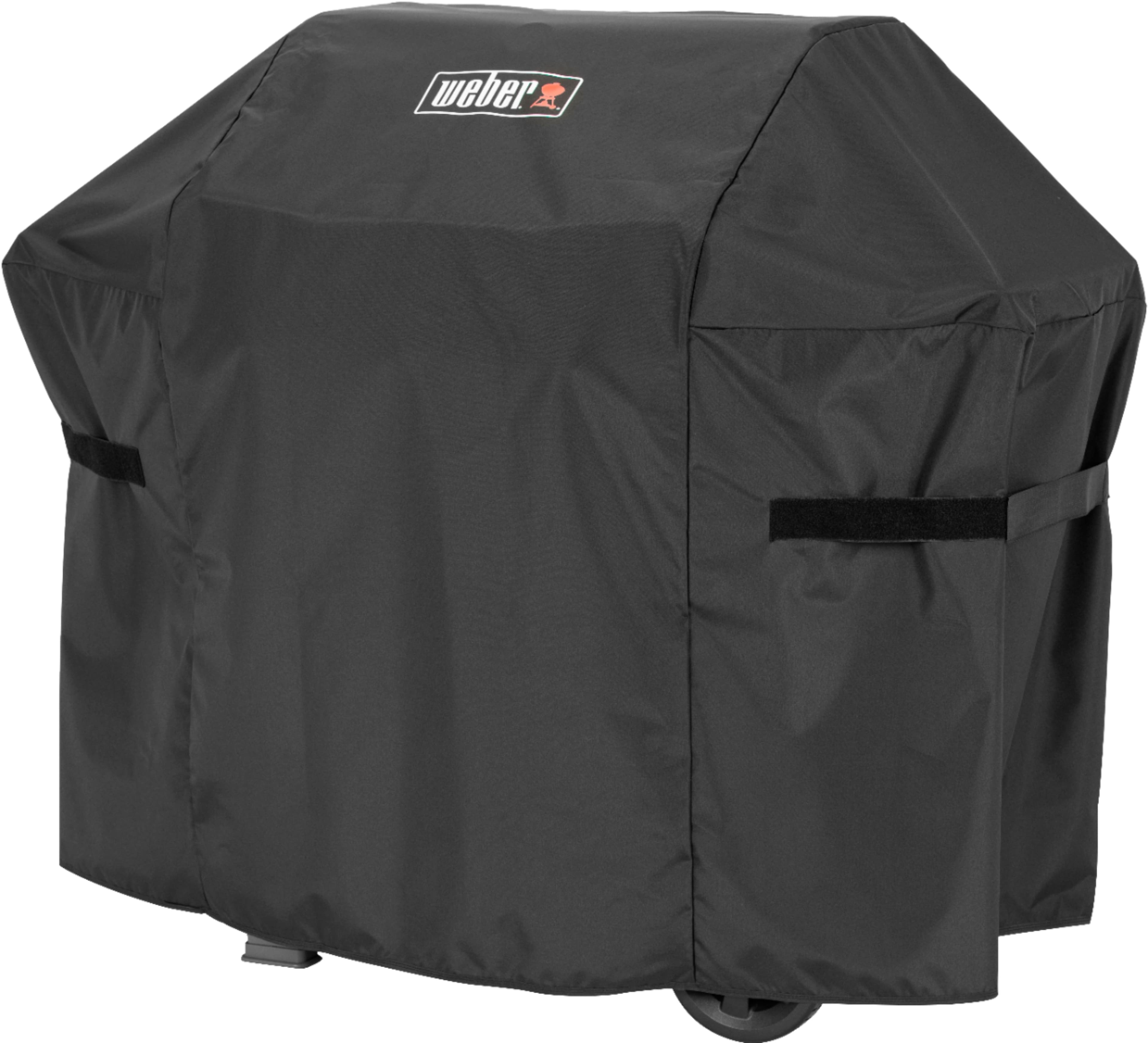 Left. Weber - Spirit and Spirit II 3-Burner Gas Grill Cover - Black.