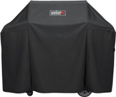 Weber - Genesis II 3 Burner Premium Gas Grill Cover - Black - Front_Zoom