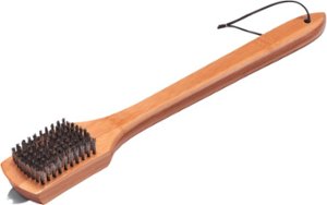 Weber - Bamboo Grill Brush with Scraper - Brown - Angle_Zoom