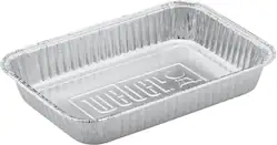 Weber - Small Drip Pans (10-Pack) - Silver - Angle_Zoom