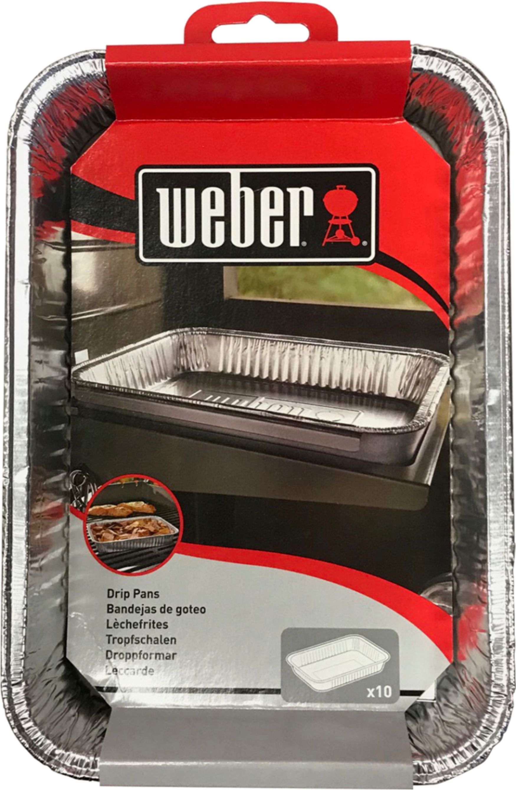 Weber Small Aluminum Drip Pans, 10 Pack