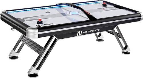 MD Sports - 7.5' Air Powered Hockey Table with Overhead Scorer