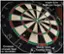 Alt View 12. Barrington - Bellevue Wood Dartboard Cabinet With 18” Bristle Dartboard and Steel Tip Dart Set - Brown.