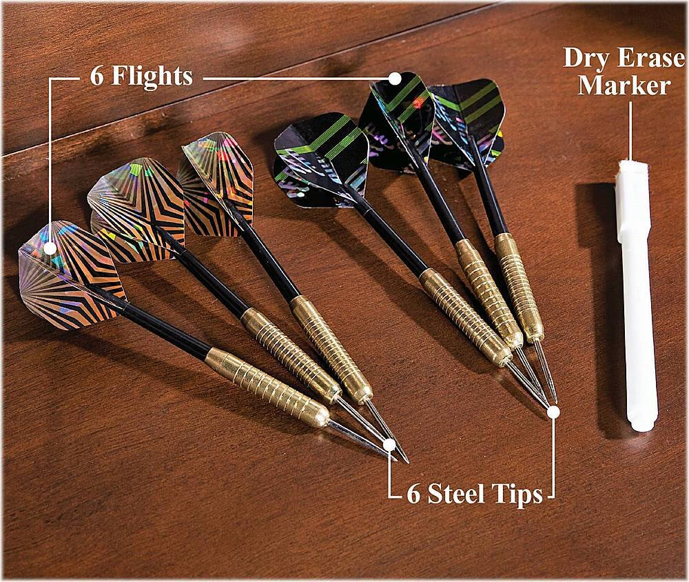 Customer Reviews Barrington Bellevue Wood Dartboard With 18” Bristle Dartboard and