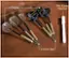 Alt View 13. Barrington - Bellevue Wood Dartboard Cabinet With 18” Bristle Dartboard and Steel Tip Dart Set - Brown.