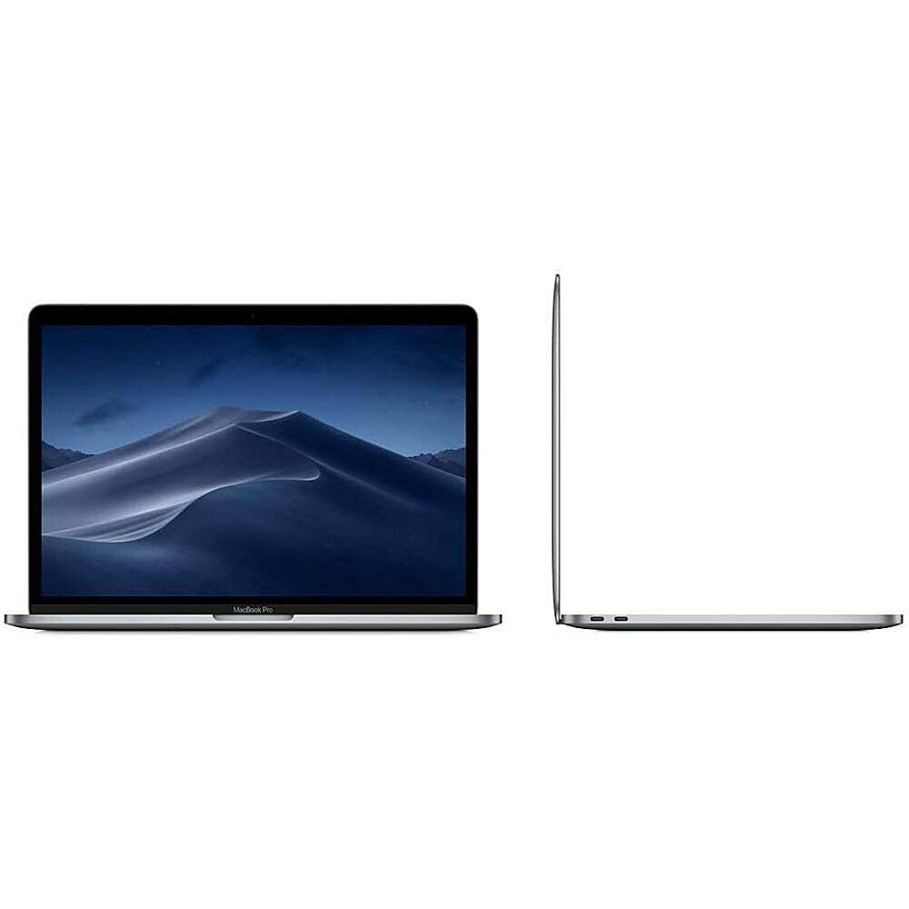 Left. Apple - Apple Macbook Pro 13" (2019) Certified Refurbished - Intel Core i5 2.4GHz - Touch Bar/ID - 8GB Memory - 512GB SSD - Space Gray.
