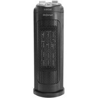 Lifesmart - 1500W 16 Inch Tower PTC Heater with Oscillation - Black - Front_Zoom