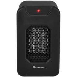 Lifesmart - 350W Personal Desktop Heater - Black - Front_Zoom