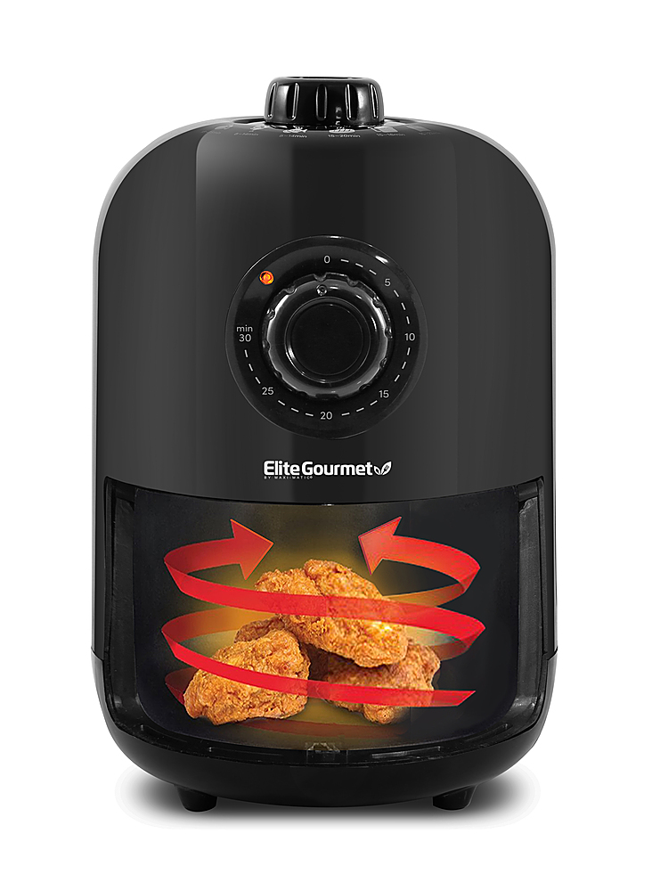 Best Buy: Elite Gourmet 1Qt Analog Air Fryer Black EAF1121