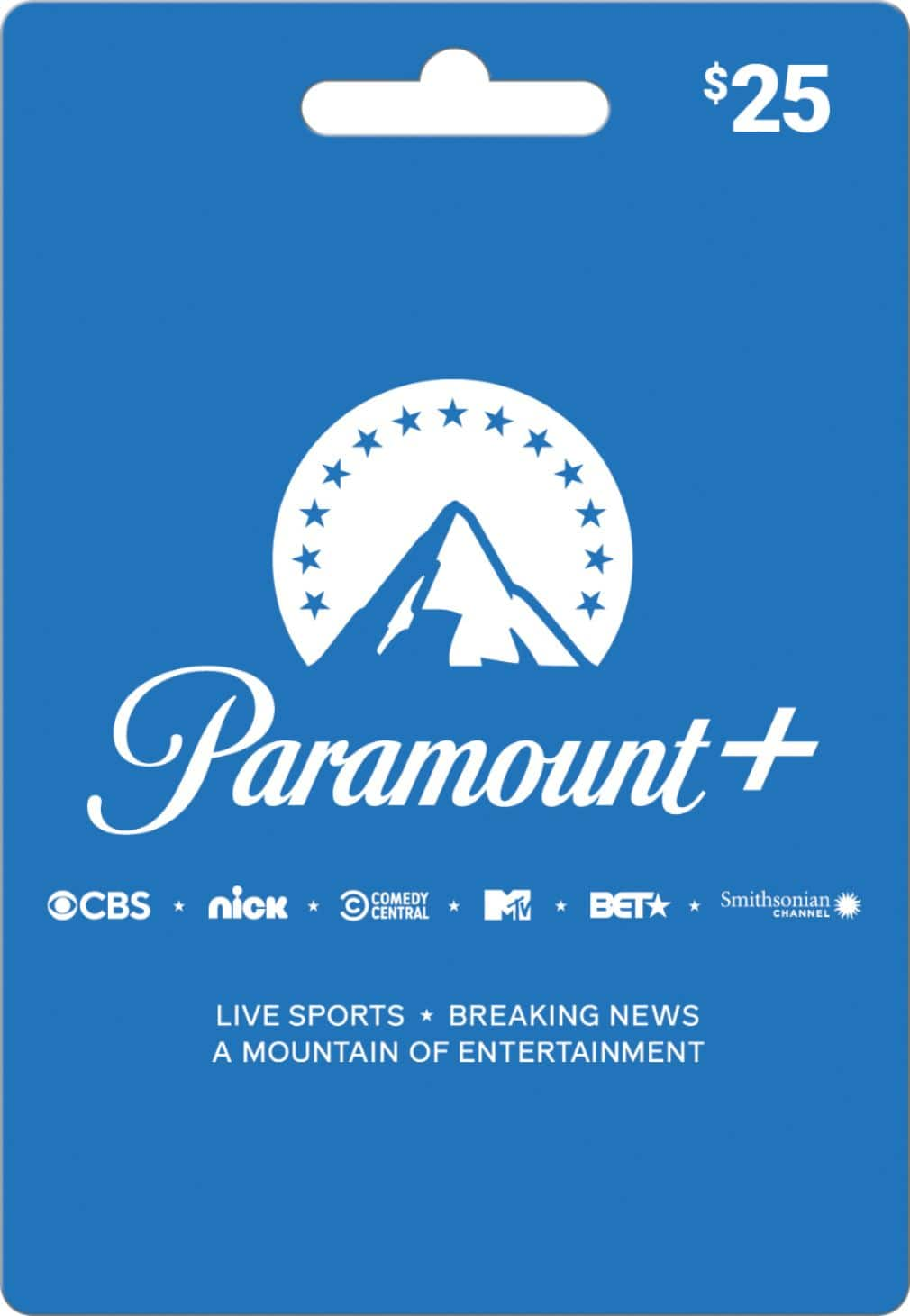 CBS All Access $25 Paramount Plus Gift Card CBSi Paramount Plus 25 - Best  Buy