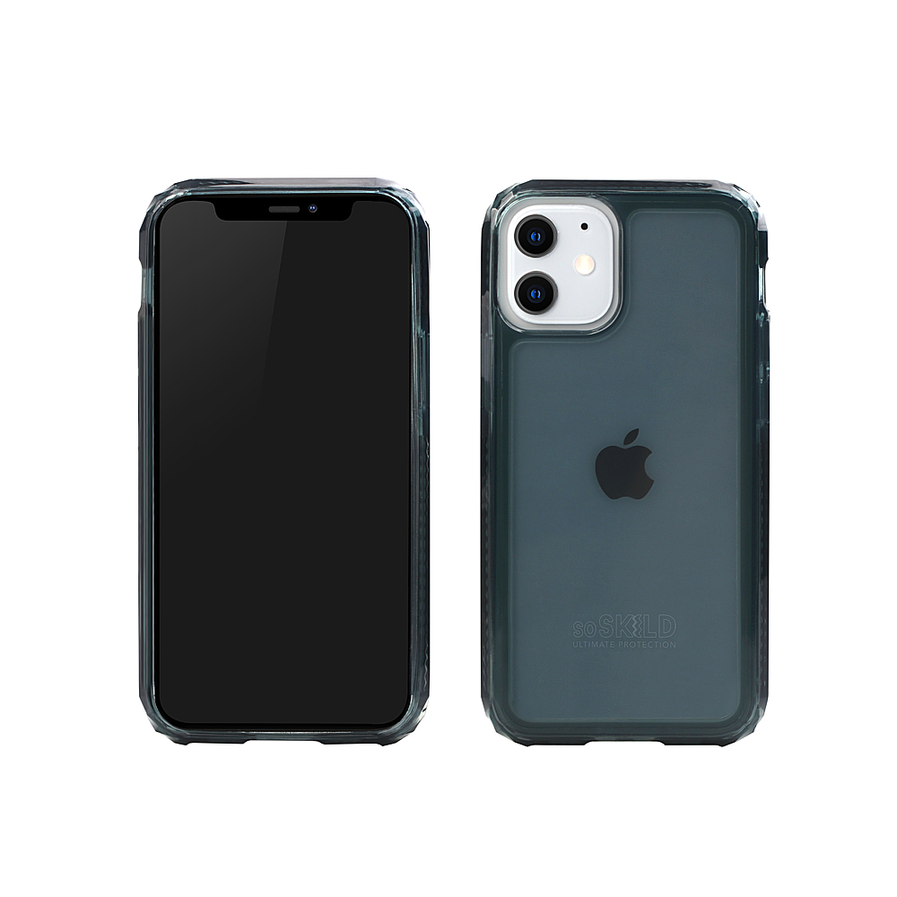 Left View: Prodigee - Safetee Carbon iPhone 12/12 PRO MAX case - Black