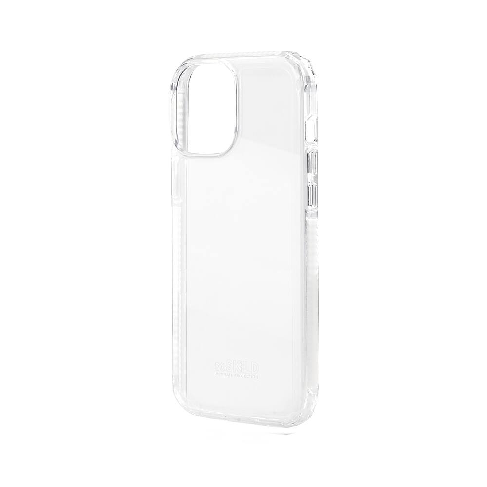 Left View: SoSkild iPhone 12 / iPhone 12 Pro (6.1) Defend 2.0 Heavy Impact Case - Transparent - Transparent