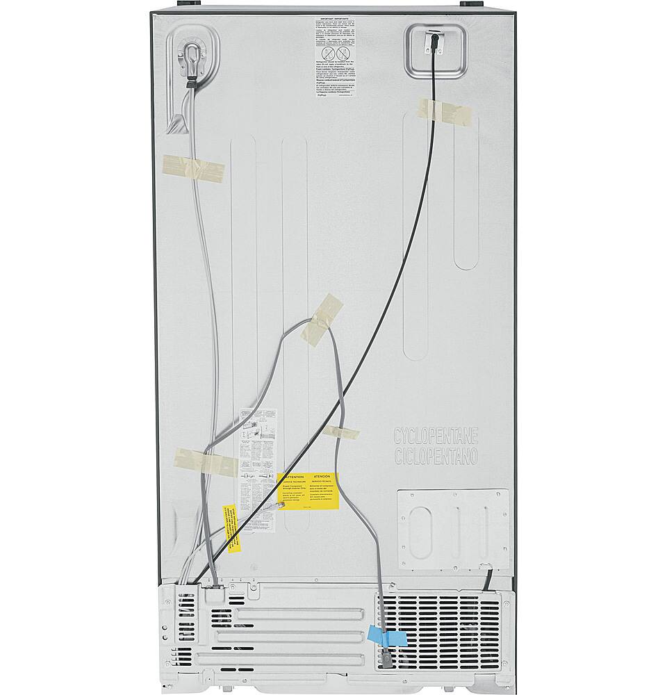 Alt View 14. GE Profile - 25.3 Cu. Ft. Side-by-Side Refrigerator with LED Lighting - Stainless Steel.