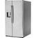 Angle. GE Profile - 28.2 Cu. Ft. Side-by-Side Refrigerator with LED Lighting - Stainless Steel.
