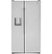 Front Zoom. GE Profile - 28.2 Cu. Ft. Side-by-Side Refrigerator with LED lighting - Stainless steel.