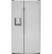 Front. GE Profile - 28.2 Cu. Ft. Side-by-Side Refrigerator with LED Lighting - Stainless Steel.