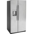 Left Zoom. GE Profile - 21.9 Cu. Ft. Side-by-Side Counter-Depth Refrigerator with LED Lighting - Stainless steel.