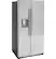 Left. GE Profile - 21.9 Cu. Ft. Side-by-Side Counter-Depth Refrigerator with LED Lighting - Stainless Steel.