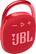 Angle. JBL - CLIP4 Portable Bluetooth Speaker - Red.