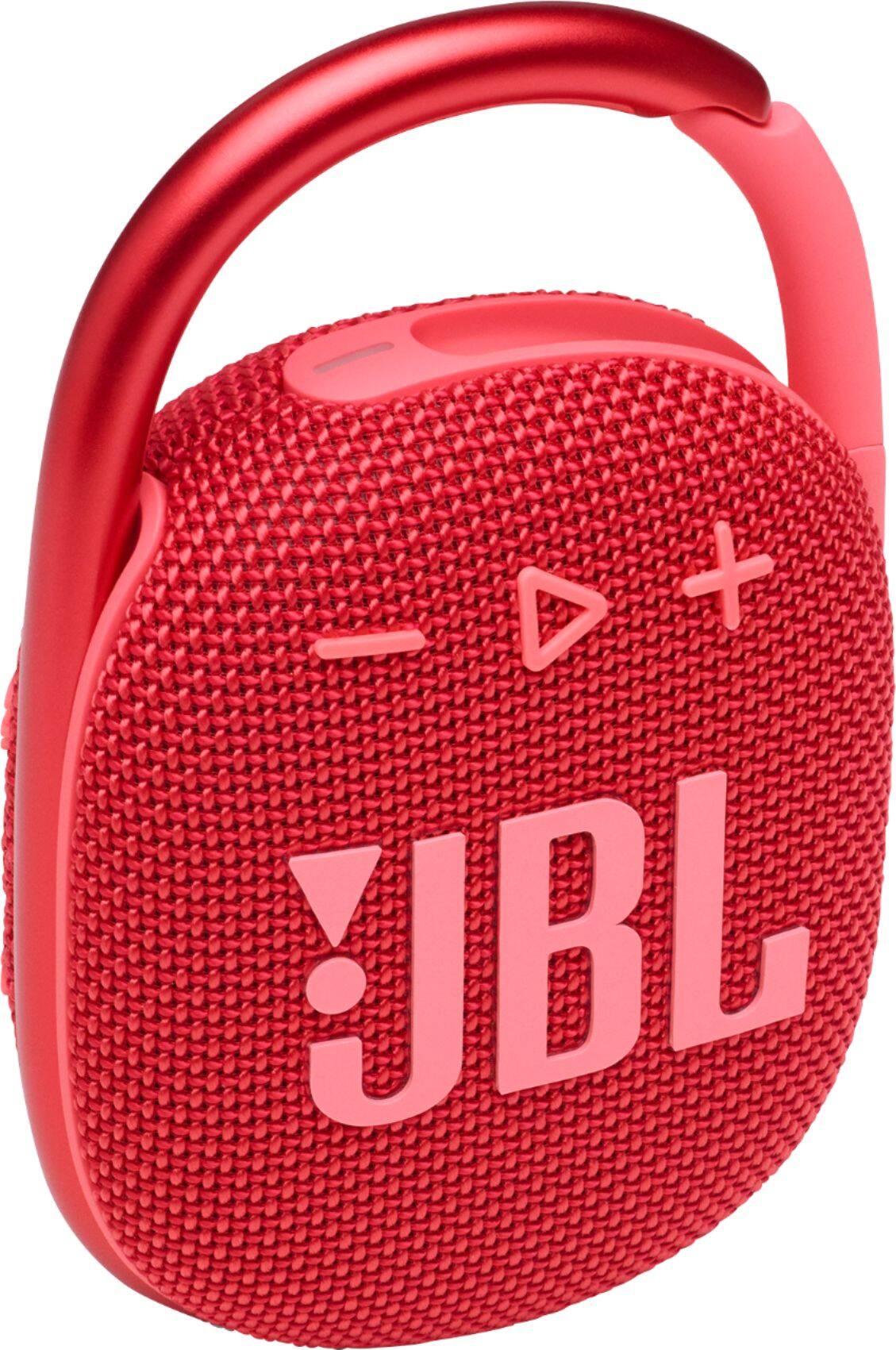 Angle. JBL - CLIP4 Portable Bluetooth Speaker - Red.