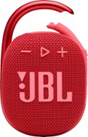 JBL - CLIP4 Portable Bluetooth Speaker - Red - Front_Zoom