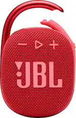 Front. JBL - CLIP4 Portable Bluetooth Speaker - Red.